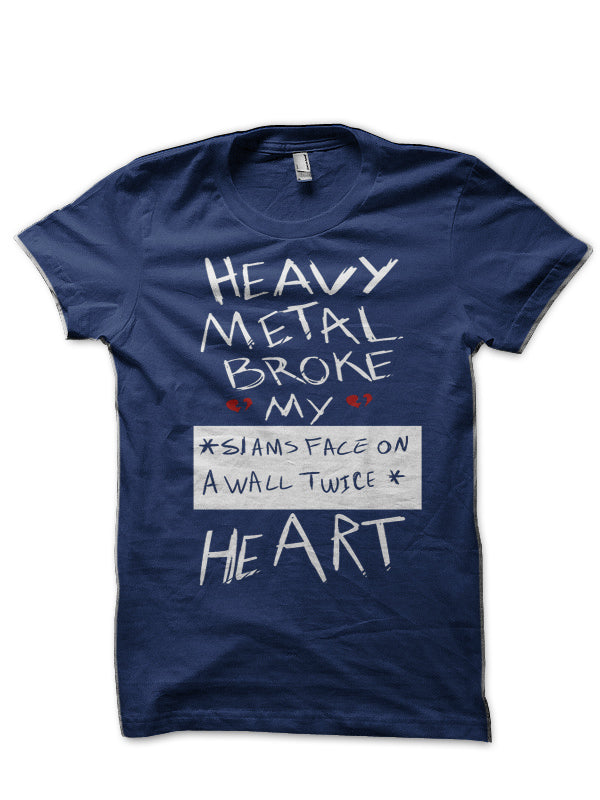 Heavy Metal Broke My Heart T-Shirt Hoodie, Sweatshirt | PureTeeCo.com