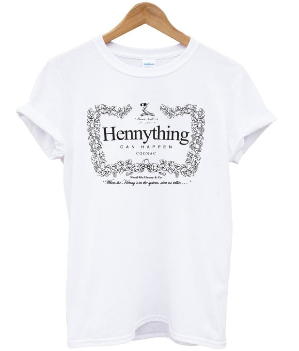 hennything can happen cognac tshirt Hoodie, Sweatshirt | PureTeeCo.com