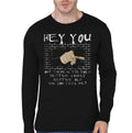Hey You Black Half Sleeve T-Shirt Hoodie, Sweatshirt | PureTeeCo.com