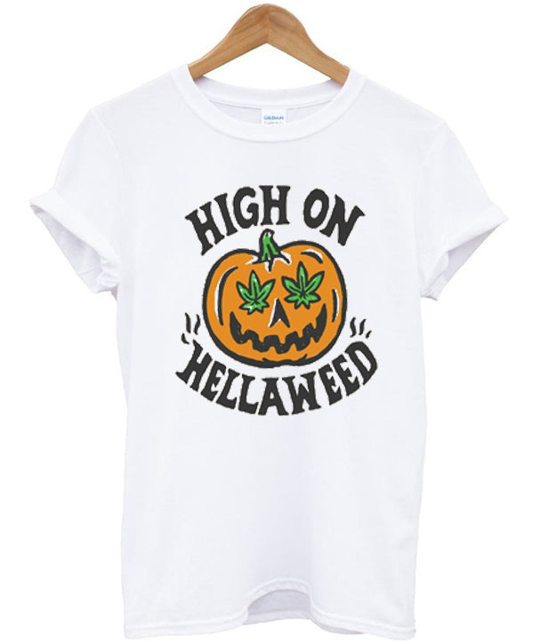 high on hellawed t-shirt Hoodie, Sweatshirt | PureTeeCo.com
