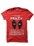 Deadpool Red Half Sleeve T-Shirt Hoodie, Sweatshirt | PureTeeCo.com