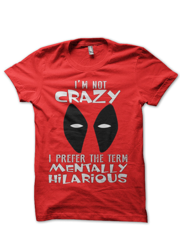 Deadpool Red Half Sleeve T-Shirt Hoodie, Sweatshirt | PureTeeCo.com