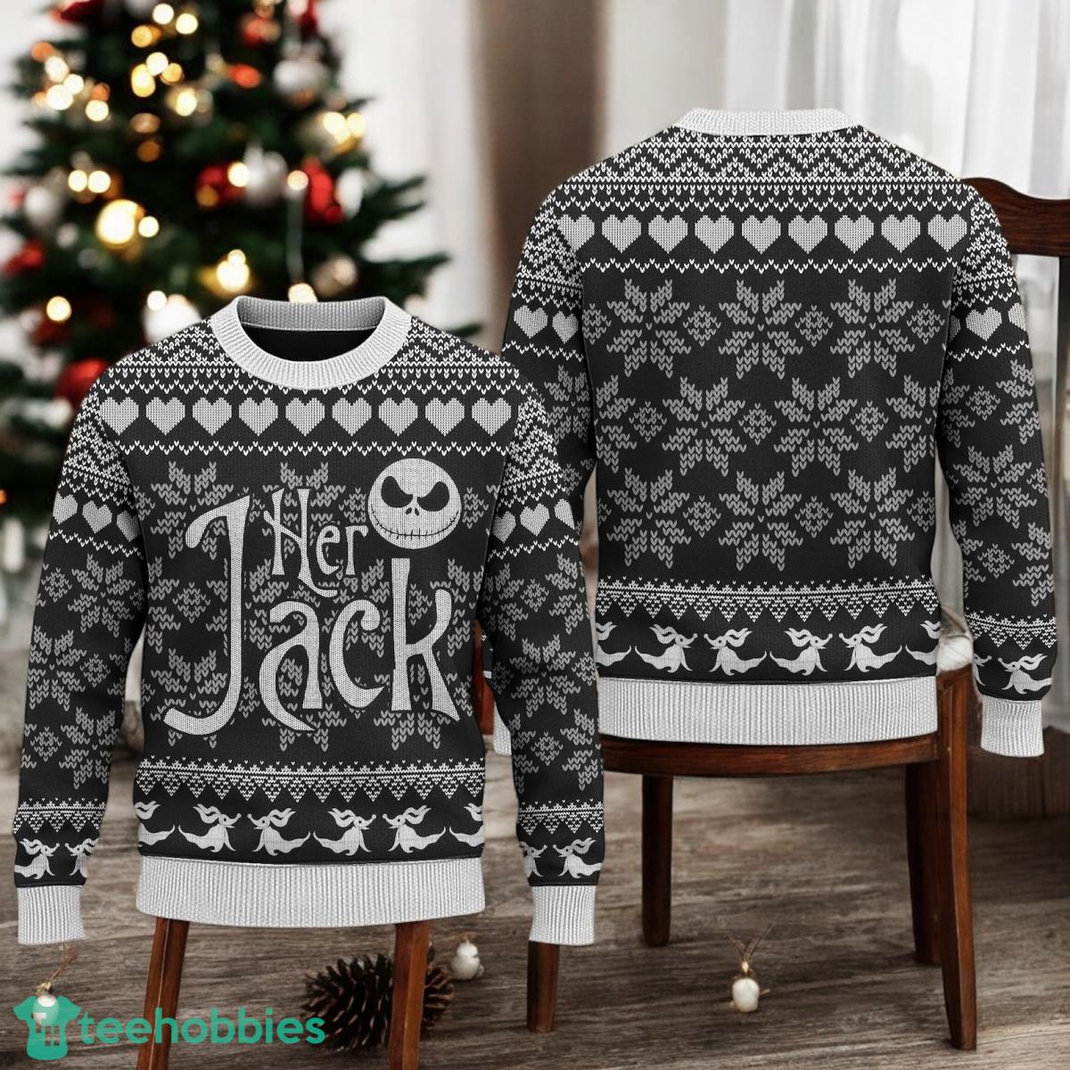 His And Her Nightmare Couple Ugly Christmas Sweater Xmas Holiday Sweater