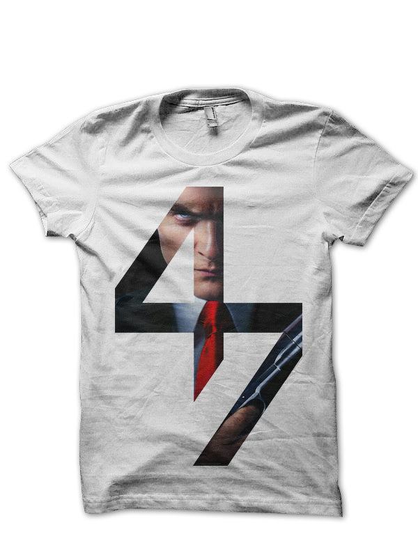 Hitman White Tee Hoodie, Sweatshirt | PureTeeCo.com