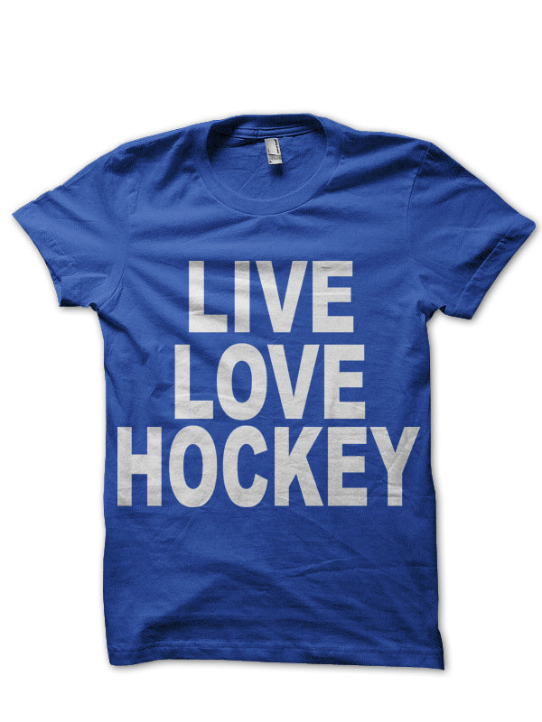Hockey Blue T-Shirt Hoodie, Sweatshirt | PureTeeCo.com