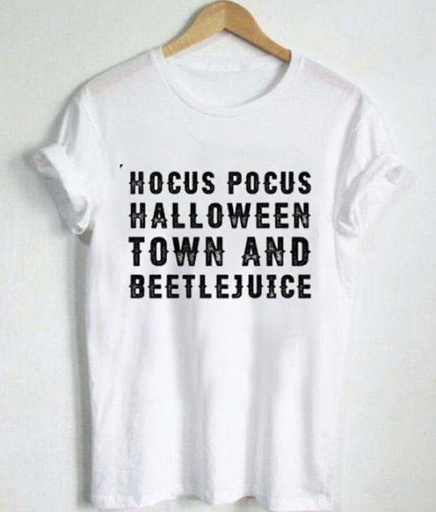 hocus pocus halloween town and beetlejuice T Shirt Hoodie, Sweatshirt | PureTeeCo.com
