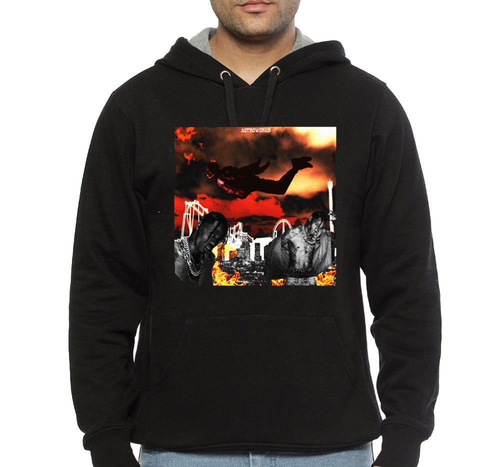 Travis Scott Astroworld Black Hoodie T-Shirts, Sweatshirt | PureTeeCo.com