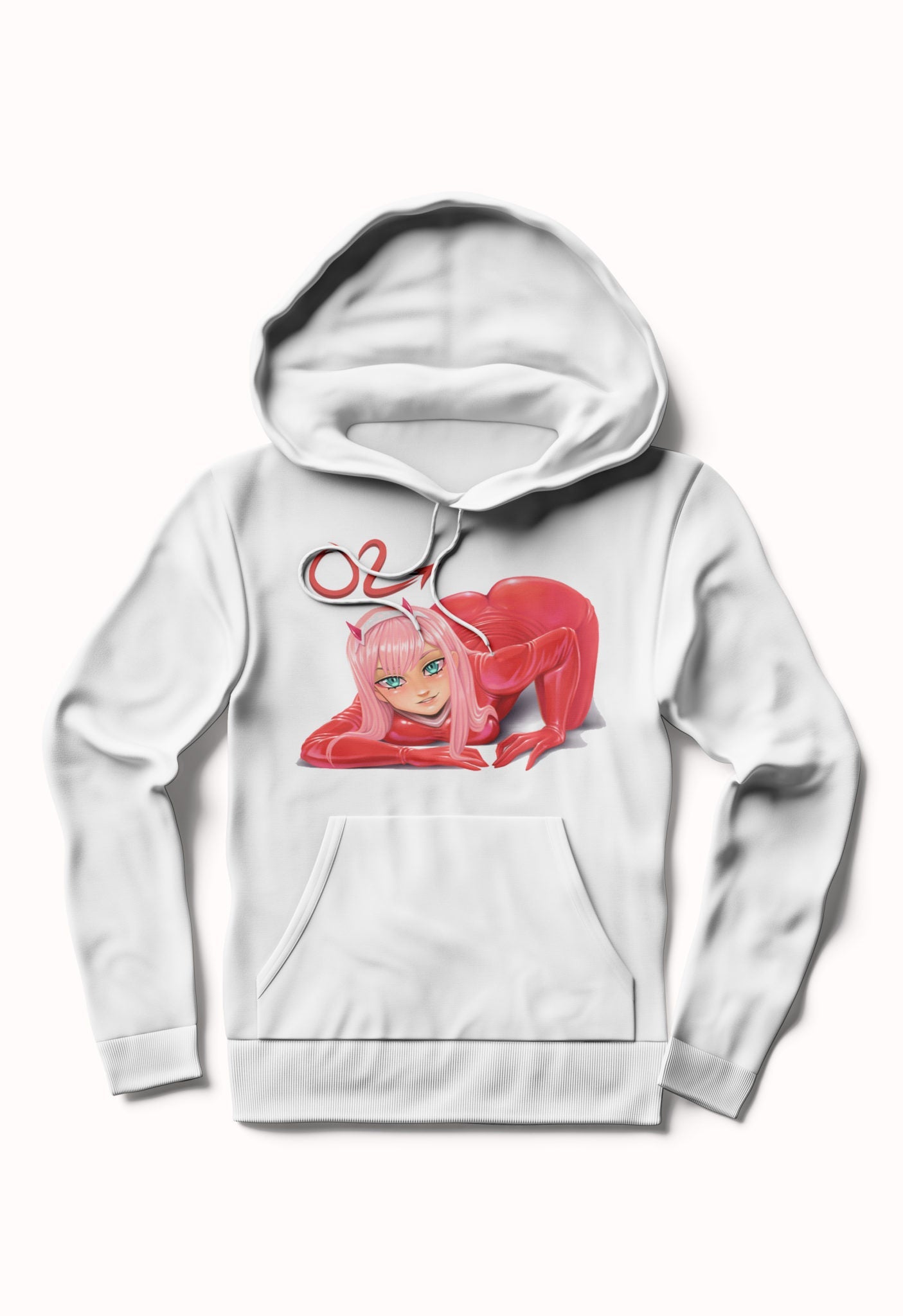 Zero two White Hoodie T-Shirts, Sweatshirt | PureTeeCo.com