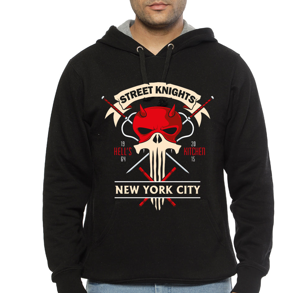 Street Knights Black Hoodie T-Shirts, Sweatshirt | PureTeeCo.com