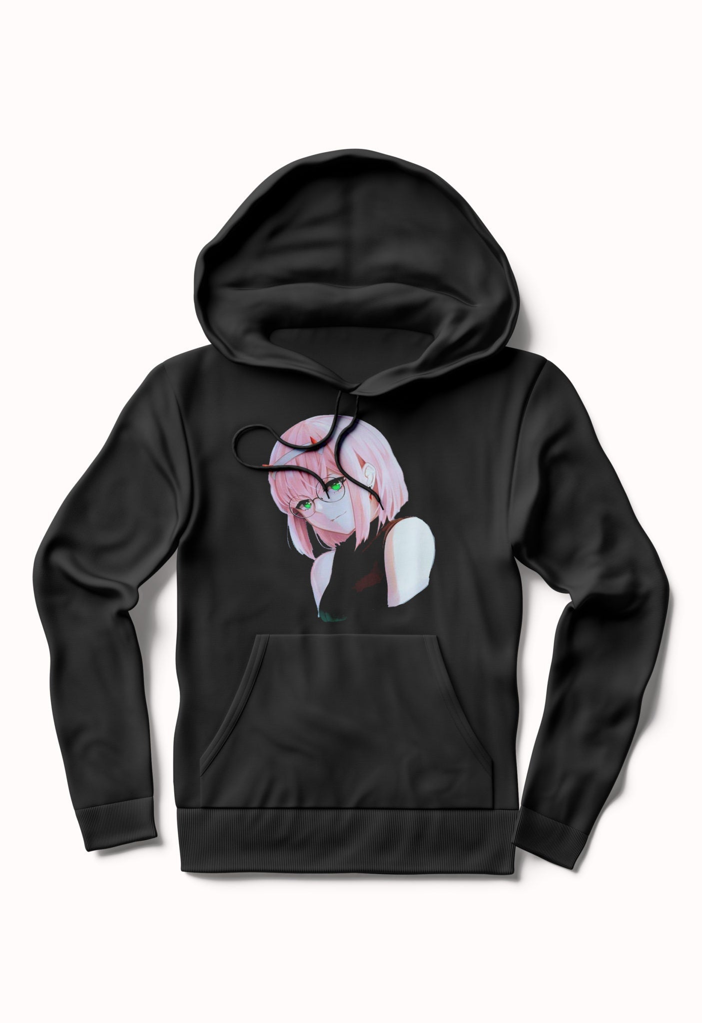 Zero Two Black Hoodie T-Shirts, Sweatshirt | PureTeeCo.com