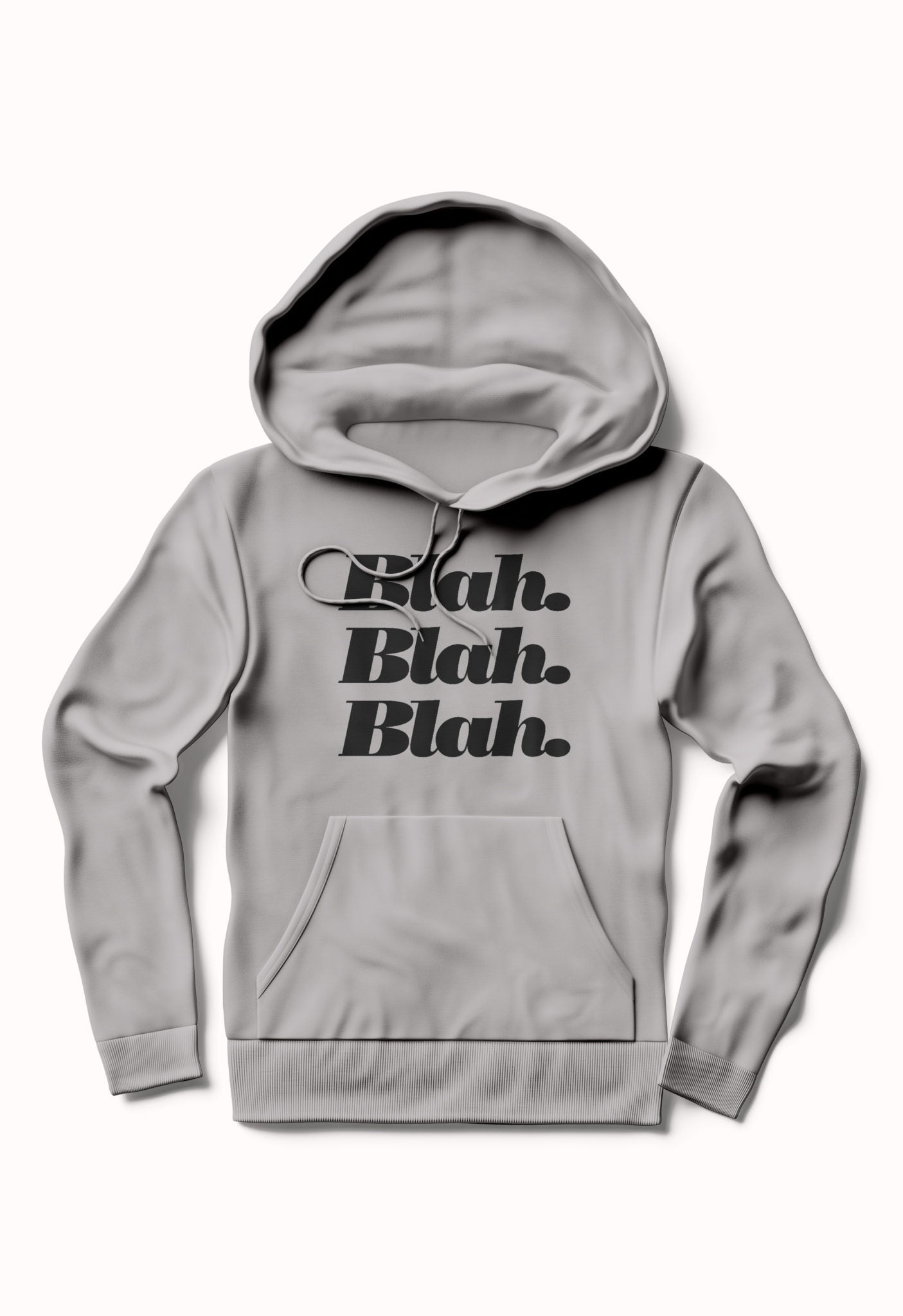 Blah Blah Blah Grey Hoodie T-Shirts, Sweatshirt | PureTeeCo.com
