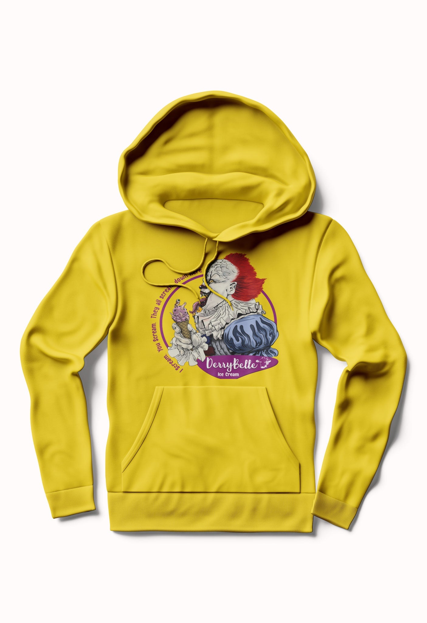 Ice Scream Yellow Hoodie T-Shirts, Sweatshirt | PureTeeCo.com