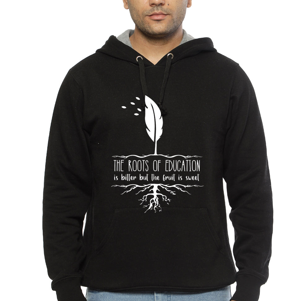 The Roots Of Education Is Bitterâ€™ Education Black Hoodie T-Shirts, Sweatshirt | PureTeeCo.com