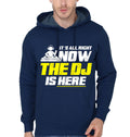 The Dj is Here Navy Blue Hoodie T-Shirts, Sweatshirt | PureTeeCo.com