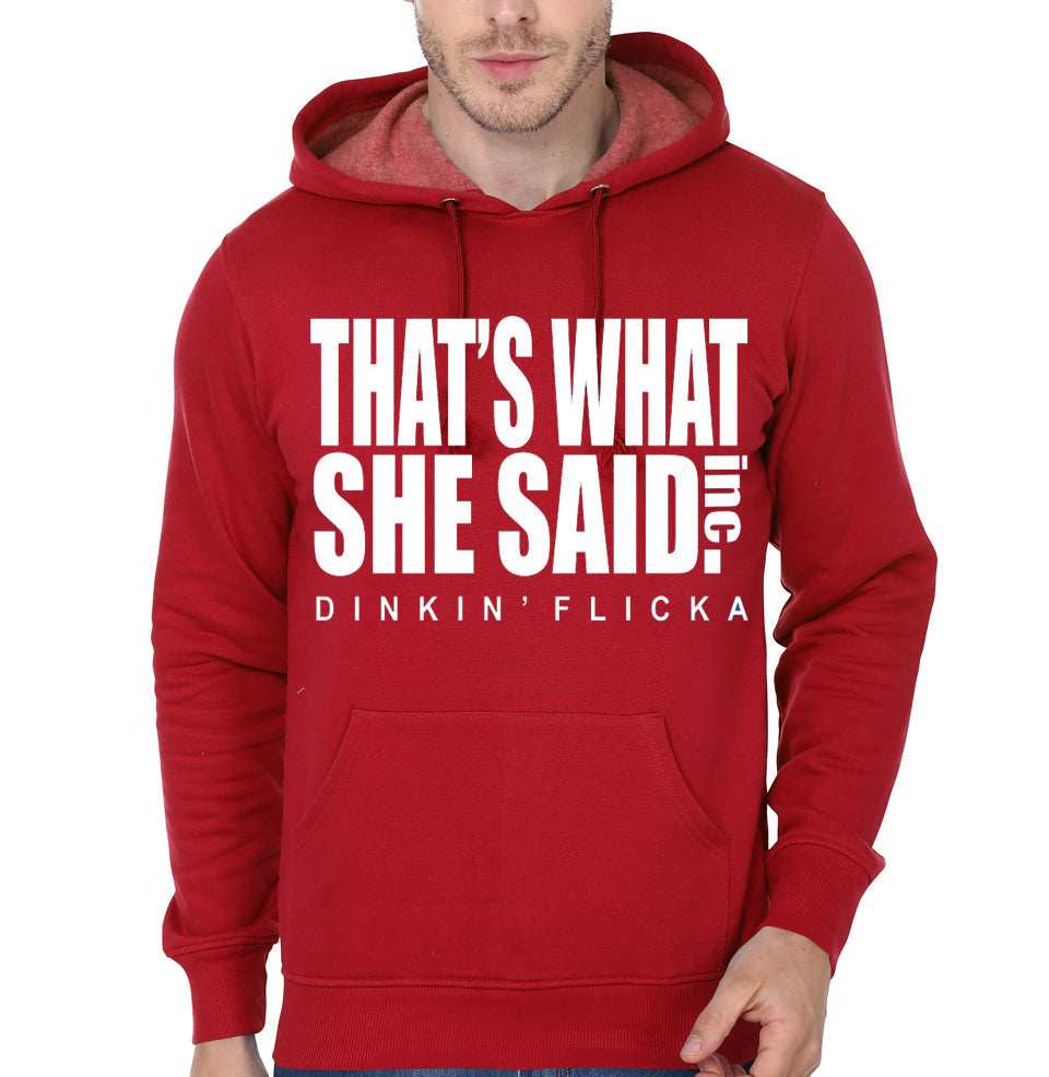 THATâ€™S WHAT SHE SAID Red Hoodie T-Shirts, Sweatshirt | PureTeeCo.com