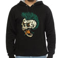 Skull Punk Style Black Hoodie T-Shirts, Sweatshirt | PureTeeCo.com