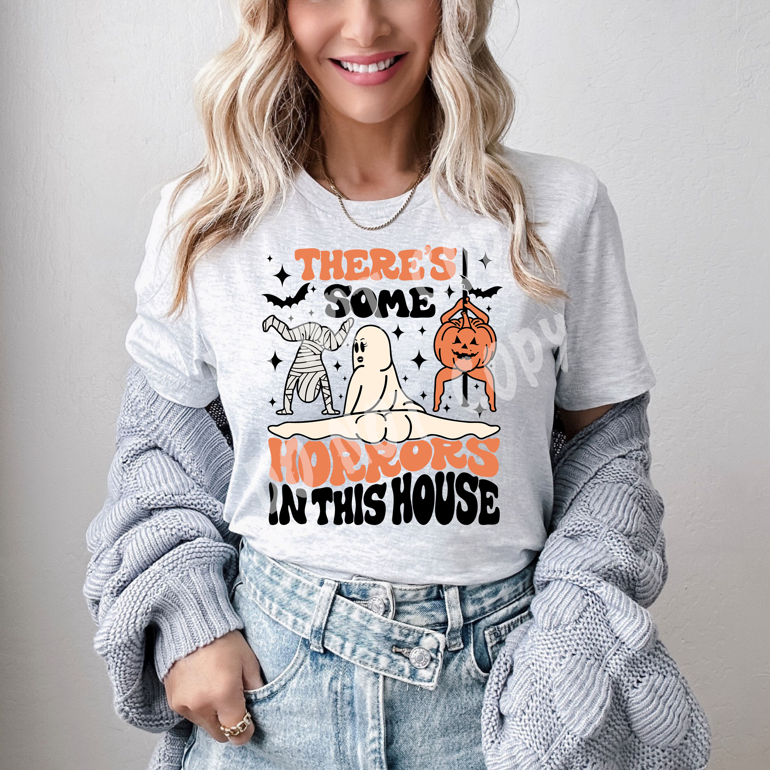 HORRORS HOUSE Tee Hoodie, Sweatshirt | PureTeeCo.com (Image 1)