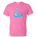 hot pink whale cartoon tshirt Hoodie, Sweatshirt | PureTeeCo.com