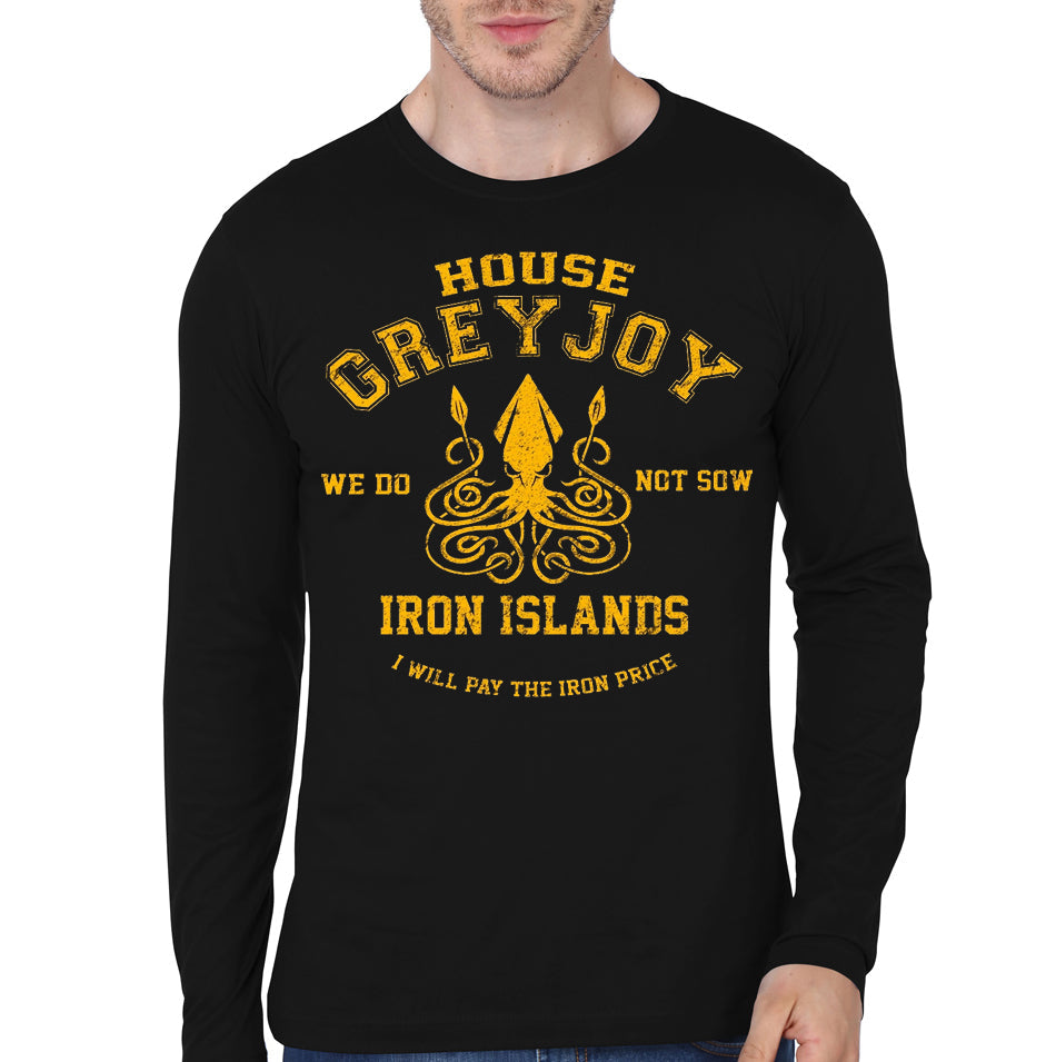 House Grey Joy Black Full Sleeve Tee Hoodie, Sweatshirt | PureTeeCo.com