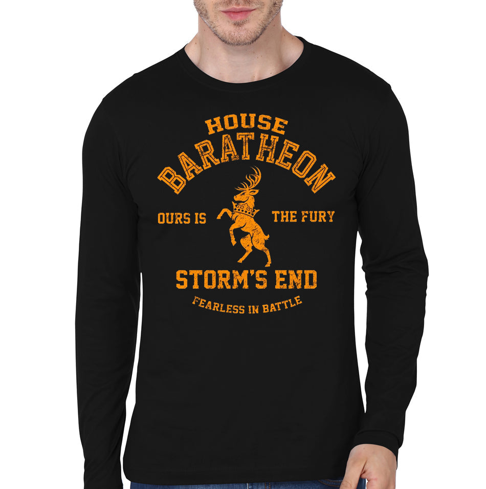 House Baratheon Black Full Sleeve Tee Hoodie, Sweatshirt | PureTeeCo.com