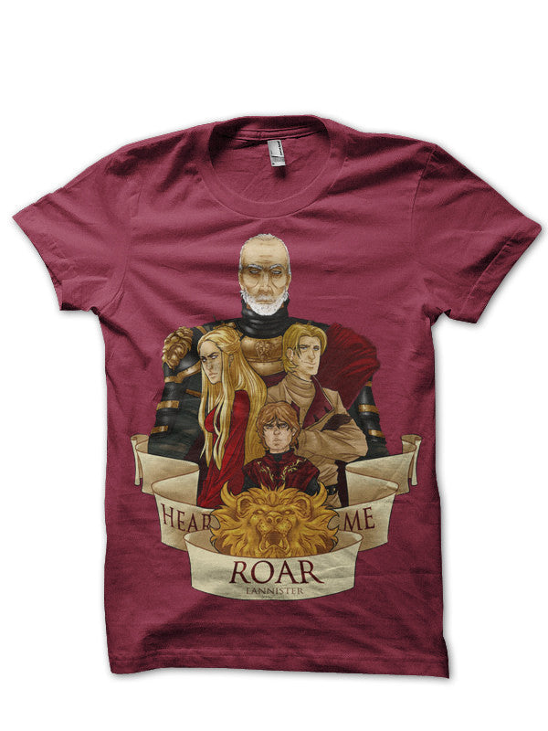 House Lannister Maroon T-Shirt Hoodie, Sweatshirt | PureTeeCo.com