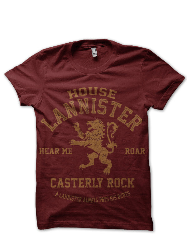 House Lannister Maroon T-Shirt Style001 Hoodie, Sweatshirt | PureTeeCo.com