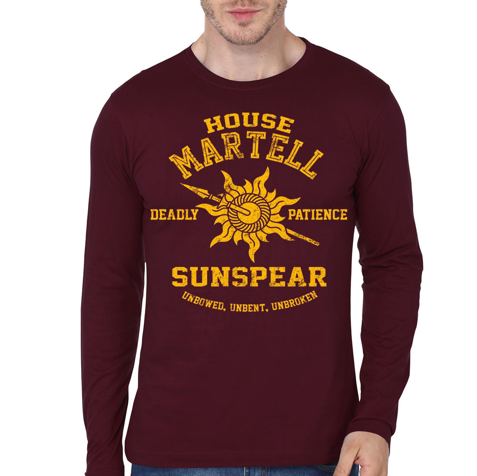 House Martell Maroon Full Sleeve Tee Hoodie, Sweatshirt | PureTeeCo.com