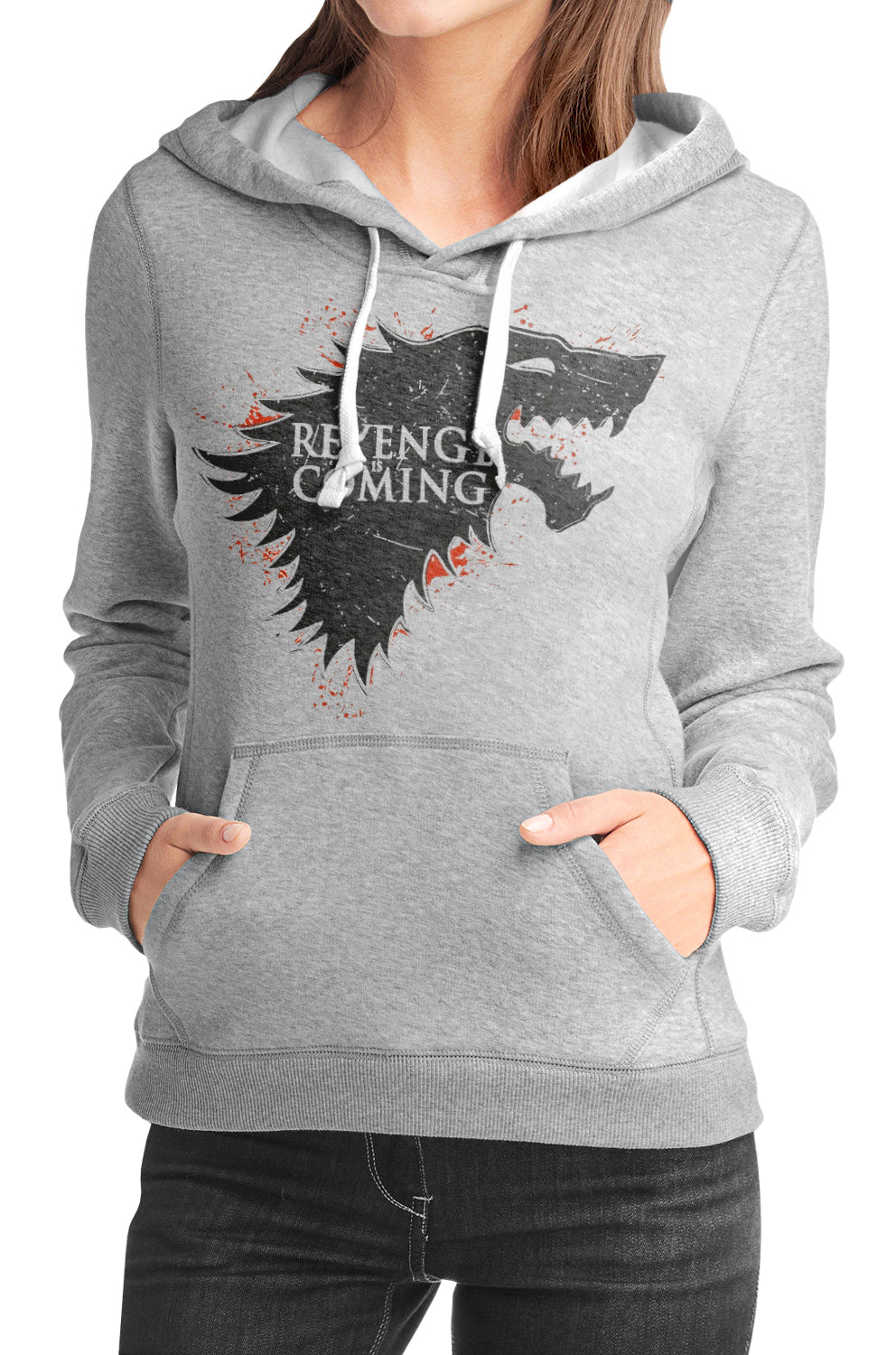 House Stark Girls Grey Hoodie T-Shirts, Sweatshirt | PureTeeCo.com