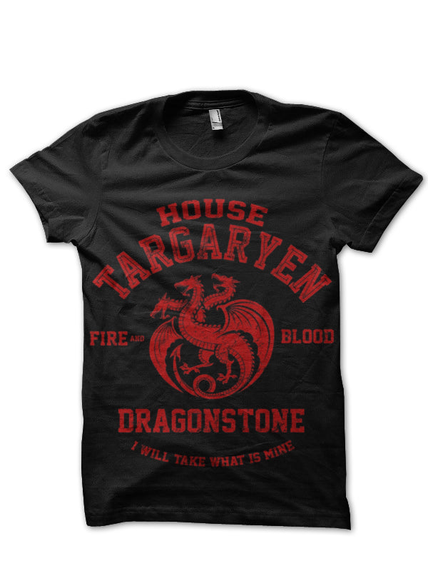 House Targaryen Black T-Shirt Style003 Hoodie, Sweatshirt | PureTeeCo.com
