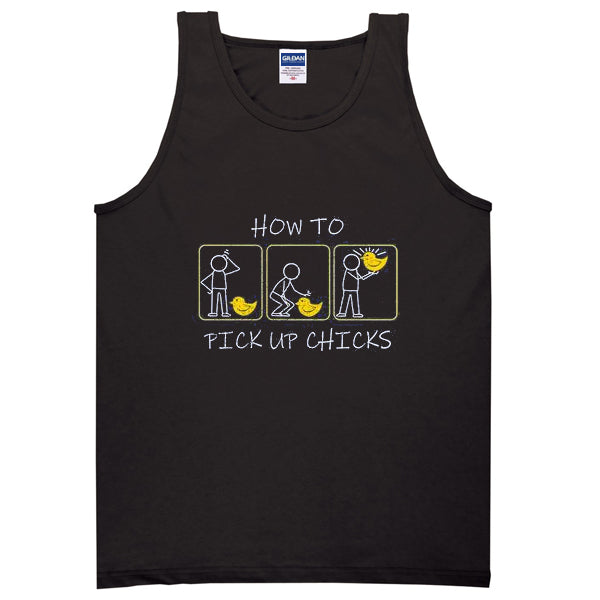 how to pick up chicks tanktop T-Shirts, Hoodie, Sweatshirt | PureTeeCo.com