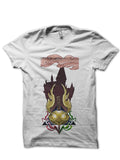Deathly Hallows Half Sleeve White T-Shirt Hoodie, Sweatshirt | PureTeeCo.com
