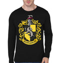 Hufflepuff Black Full Sleeve T-Shirt Hoodie, Sweatshirt | PureTeeCo.com