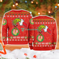 Hungary National Football Grinch Hand Ugly Christmas Sweater 3D