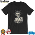 Statue of Liberty facepalm illustrated shirt