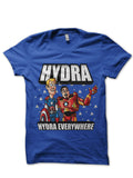 Hydra Everywhere Blue Tee Hoodie, Sweatshirt | PureTeeCo.com