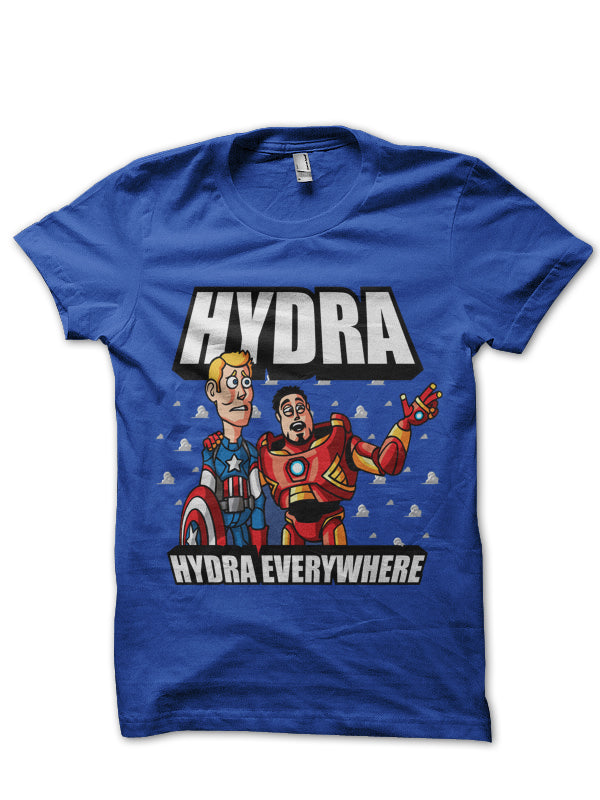 Hydra Everywhere Blue Tee Hoodie, Sweatshirt | PureTeeCo.com