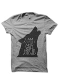 I Am A Wolf Grey Tee Hoodie, Sweatshirt | PureTeeCo.com