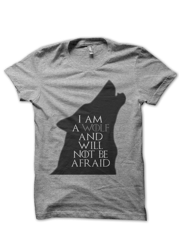 I Am A Wolf Grey Tee Hoodie, Sweatshirt | PureTeeCo.com