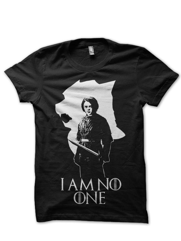 I Am No One Arya Stark Black T-Shirt Hoodie, Sweatshirt | PureTeeCo.com