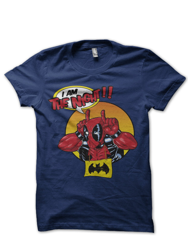 Iâ€™m The Night Navy Blue Half Sleeve T-Shirt Hoodie, Sweatshirt | PureTeeCo.com