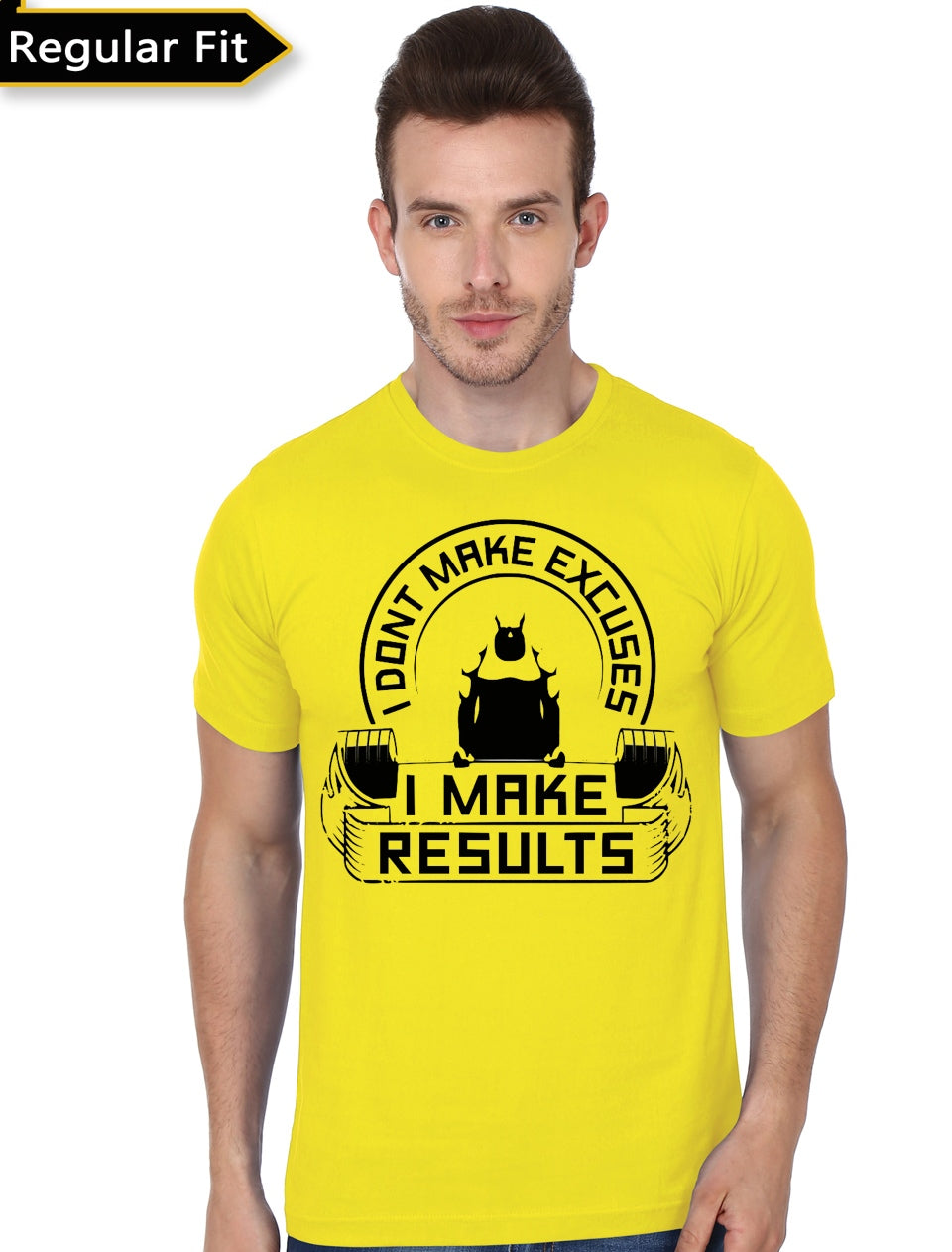 Dont Make Excuse Yellow Tee Hoodie, Sweatshirt | PureTeeCo.com