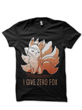 I Give Zero Fox Black Half Sleeve T-Shirt Hoodie, Sweatshirt | PureTeeCo.com