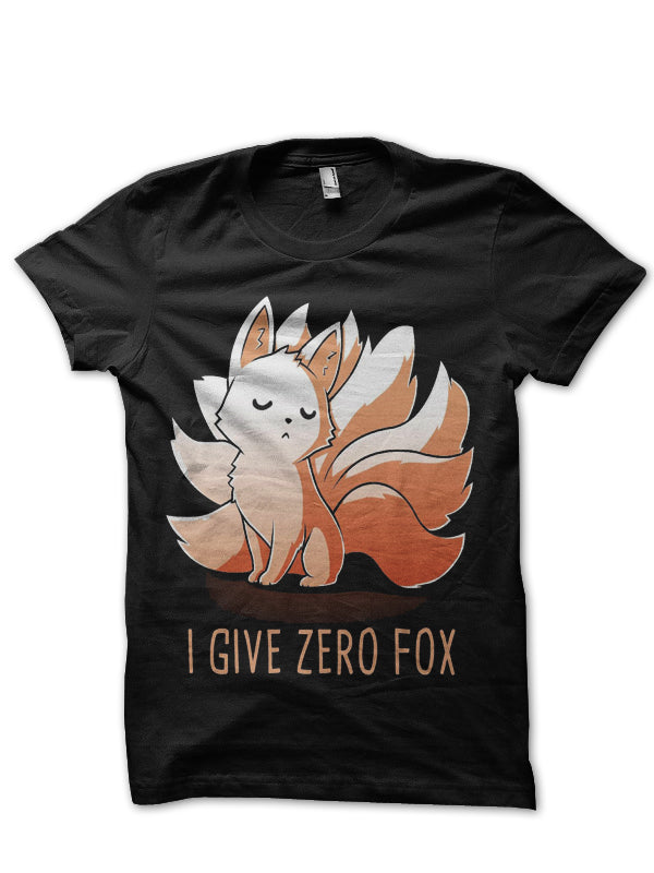 I Give Zero Fox Black Half Sleeve T-Shirt Hoodie, Sweatshirt | PureTeeCo.com