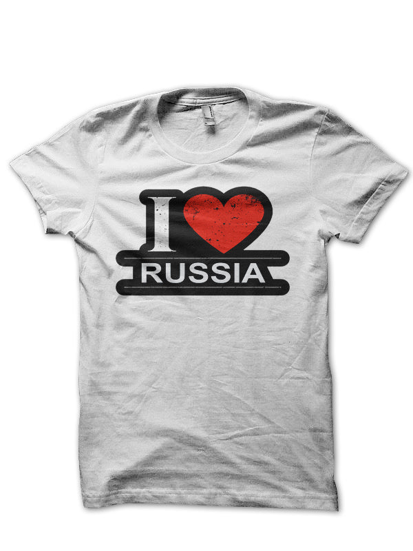 I Love Russia Half Sleeve T-Shirt Hoodie, Sweatshirt | PureTeeCo.com