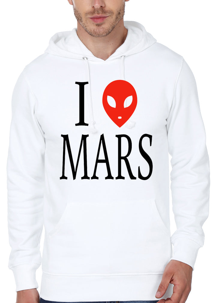 I Love Mars White Hoodie T-Shirts, Sweatshirt | PureTeeCo.com