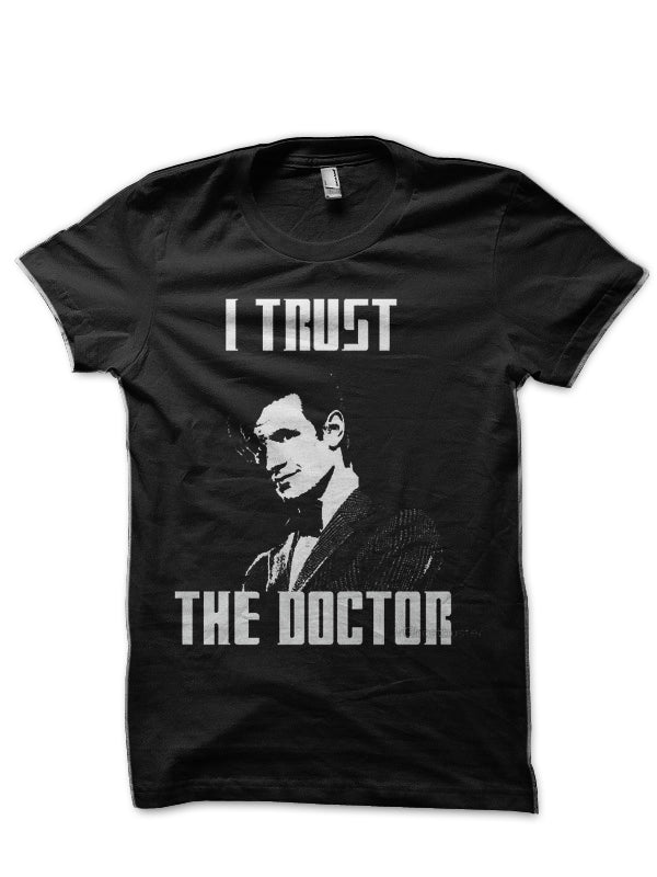 I Trust The Doctor Black T-Shirt Hoodie, Sweatshirt | PureTeeCo.com