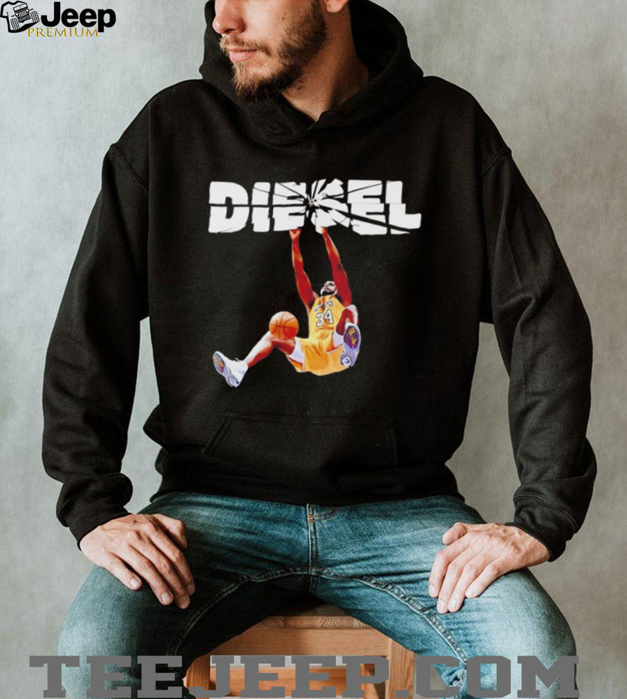 Shaquille O’Neal Diesel broken glass graphic shirt