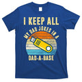 I Keep All My Dad Jokes In A Dad A Base Retro Sunset T-Shirt Hoodie, Sweatshirt | PureTeeCo.com