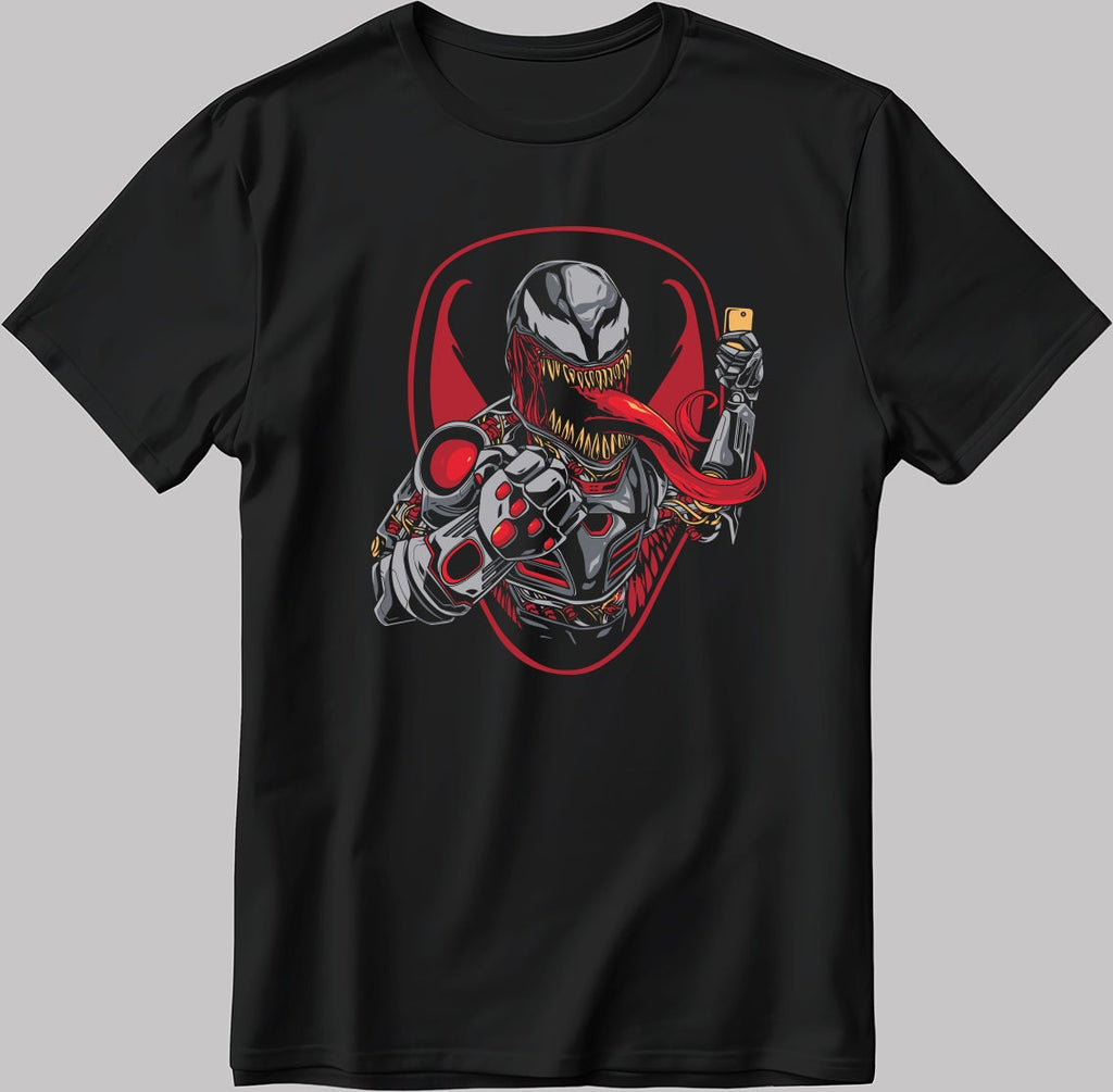 Venom Poster Short Sleeve White-Black Men's / Women's T Shirt U97