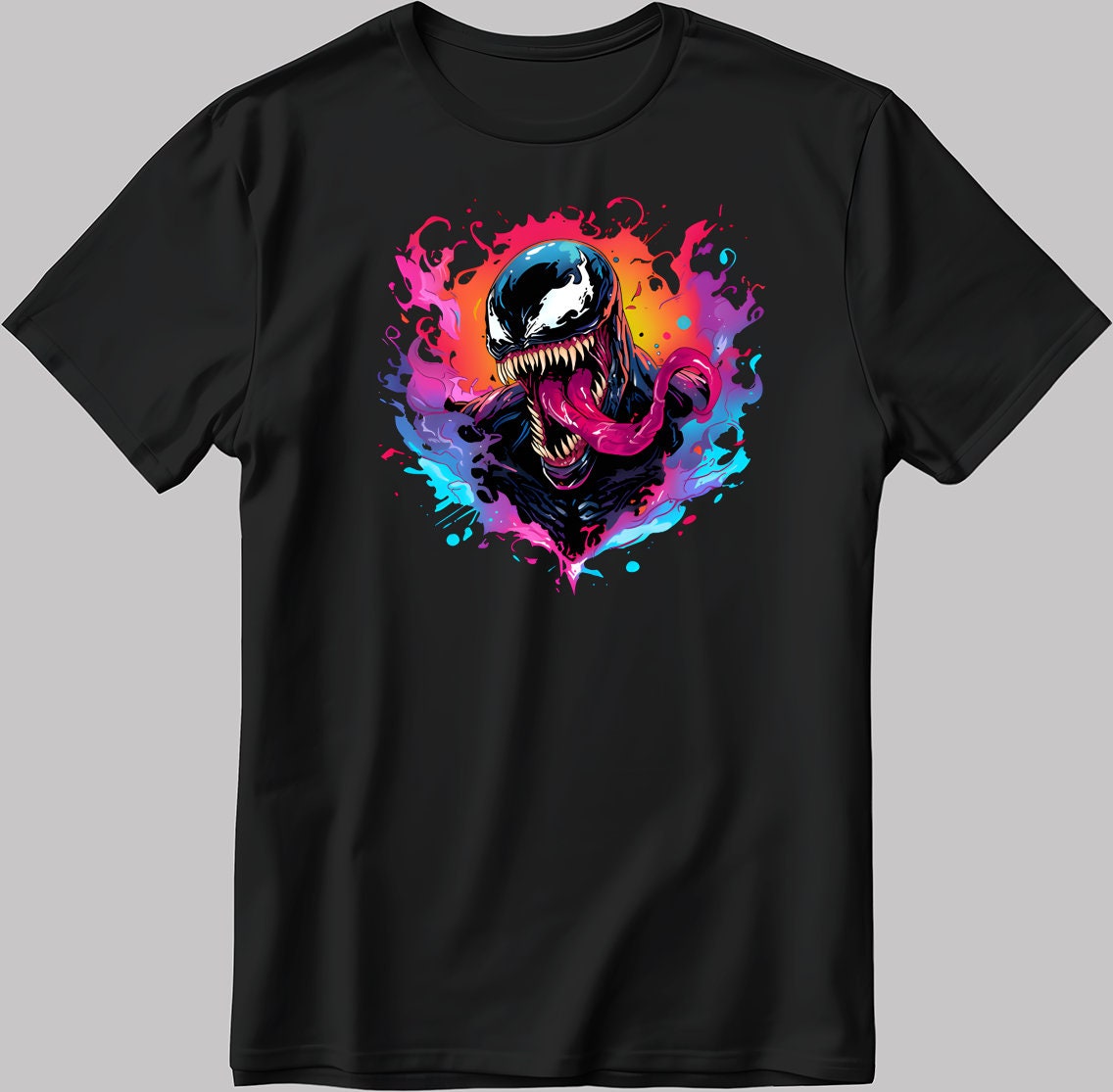 Venom Poster Cool Short Sleeve White-Black Men's / Women's T Shirt N583
